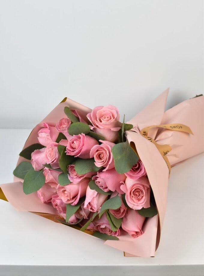 Bouquet de 24 Rosas Rosadas