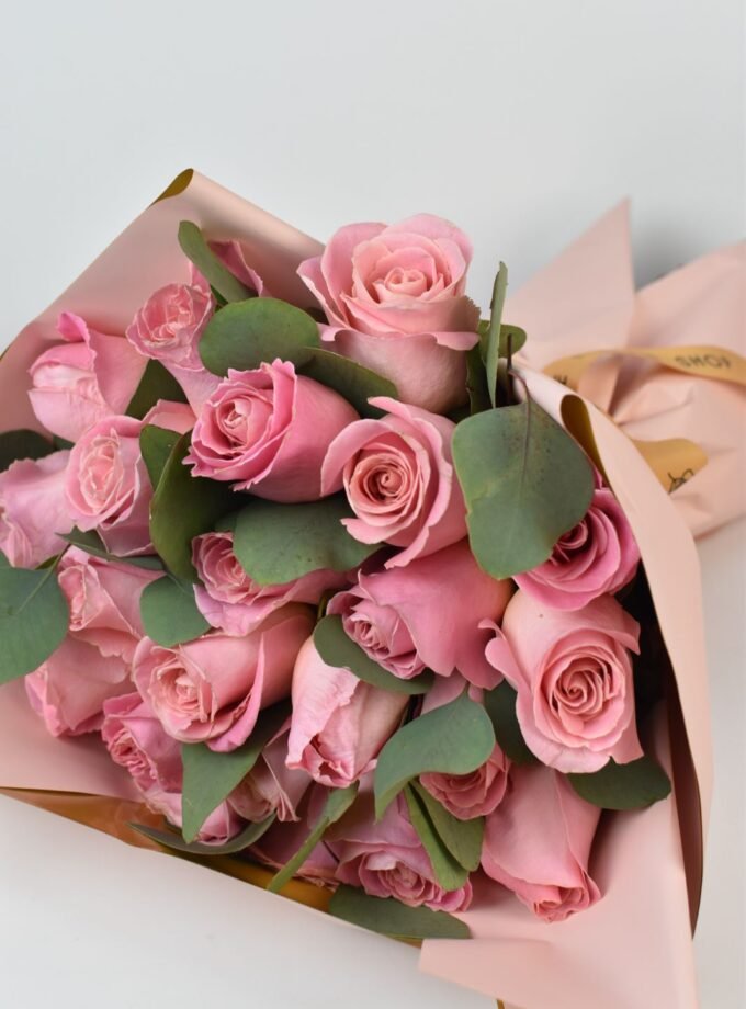 Bouquet de 24 Rosas Rosadas